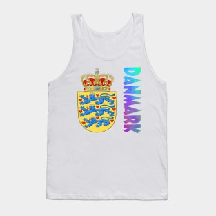 Danmark (Denmark) Coat of Arms Design Tank Top